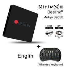 Beelink MiniMXIII II TV Box H.265 Full HD 4K x 2K KODI Media Center Amlogic S905X Quad-Core 64bit 2.4G WiFi Bluetooth 4.0 TV Box