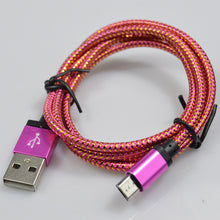 25cm/1M/2M/3M Micro USB Cable Charger Data Sync Nylon USB Cable For Android Smart Phone for tablet PC