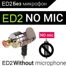 KZ-ED2 Professional In-Ear Earphone Metal Heavy Bass Sound Quality Music Earphone China's High-End Brand Headset fone de ouvido