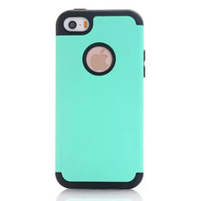 3-in-1 Impact Hard & Soft Silicone Hybrid Case for Apple iPhone 5/5S/5C/SE Armor Phone Cases w/Screen Protector Film+Stylus Pen