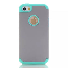 3-in-1 Impact Hard & Soft Silicone Hybrid Case for Apple iPhone 5/5S/5C/SE Armor Phone Cases w/Screen Protector Film+Stylus Pen