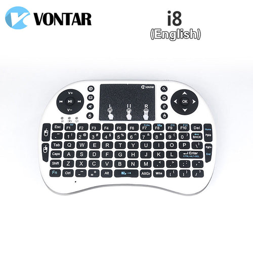 VONTAR mini i8 Wireless Keyboard 2.4G Air Mouse Remote Control Touchpad For Android TV BOX NoteBook PC Russian English Hebrew