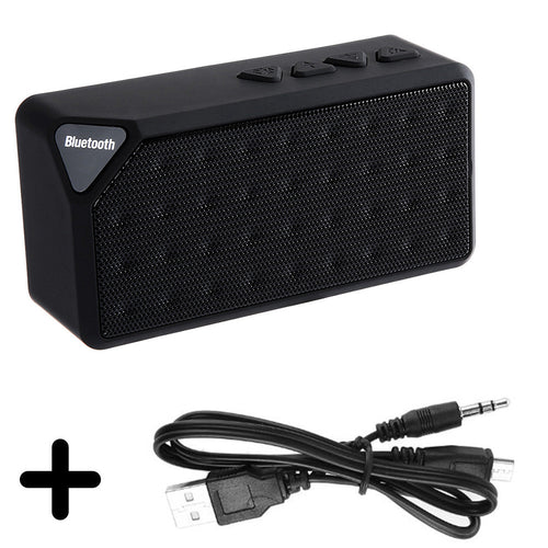 X3 Portable Mini Bluetooth Speaker X3 TF USB FM Radio Wireless Music Sound Box Subwoofer Loudspeakers with Mic for iOS Android