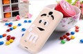 10 colors MM Milk Chocolate Cartoon Beans Lovely Silicone Silicon gel skin Cell Phone Cases Cover for Samsung Galaxy S4 i9500