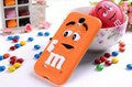 10 colors MM Milk Chocolate Cartoon Beans Lovely Silicone Silicon gel skin Cell Phone Cases Cover for Samsung Galaxy S4 i9500