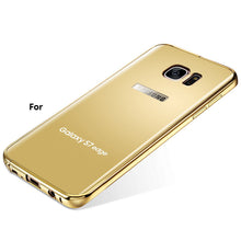 Metal Plating Mirror Color Case For Samsung Galaxy S7 S7 edge,High Quality Back Cover With Metal Frame Set For Galaxy S7 S7 edge