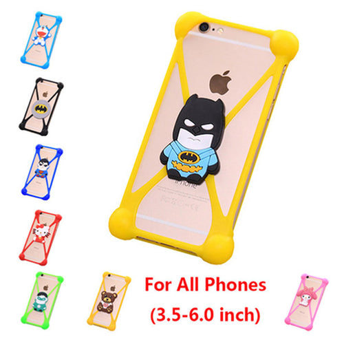 Fashion 3D Cute Cartoon TPU Silicone Cell Phones Cases For LG L65 Dual D285 D280 Rubber Anti knock Phone Case Cover Accesories