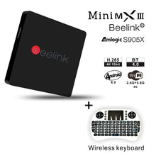 Beelink MiniMXIII II TV Box H.265 Full HD 4K x 2K KODI Media Center Amlogic S905X Quad-Core 64bit 2.4G WiFi Bluetooth 4.0 TV Box