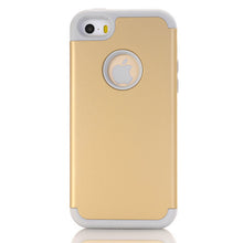3-in-1 Impact Hard & Soft Silicone Hybrid Case for Apple iPhone 5/5S/5C/SE Armor Phone Cases w/Screen Protector Film+Stylus Pen