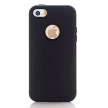 3-in-1 Impact Hard & Soft Silicone Hybrid Case for Apple iPhone 5/5S/5C/SE Armor Phone Cases w/Screen Protector Film+Stylus Pen