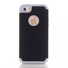 3-in-1 Impact Hard & Soft Silicone Hybrid Case for Apple iPhone 5/5S/5C/SE Armor Phone Cases w/Screen Protector Film+Stylus Pen