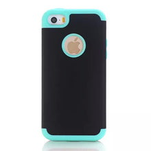 3-in-1 Impact Hard & Soft Silicone Hybrid Case for Apple iPhone 5/5S/5C/SE Armor Phone Cases w/Screen Protector Film+Stylus Pen