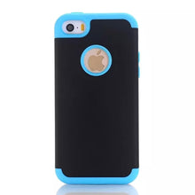 3-in-1 Impact Hard & Soft Silicone Hybrid Case for Apple iPhone 5/5S/5C/SE Armor Phone Cases w/Screen Protector Film+Stylus Pen