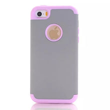 3-in-1 Impact Hard & Soft Silicone Hybrid Case for Apple iPhone 5/5S/5C/SE Armor Phone Cases w/Screen Protector Film+Stylus Pen