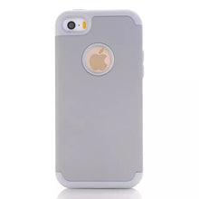 3-in-1 Impact Hard & Soft Silicone Hybrid Case for Apple iPhone 5/5S/5C/SE Armor Phone Cases w/Screen Protector Film+Stylus Pen