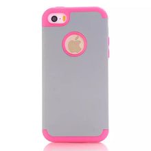 3-in-1 Impact Hard & Soft Silicone Hybrid Case for Apple iPhone 5/5S/5C/SE Armor Phone Cases w/Screen Protector Film+Stylus Pen