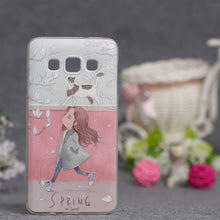 Luxury Phone Cover For Samsung Galaxy A5 2015 Cases 3D Relief Painting Soft Silicon Back Cover Case for Samsung A5 A500 A5000