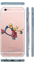 Cute Cartoon Big Eyes Despicable Me Minions Painted Cell Phone Cases for iPhone 5 5s SE 6 6s plus Silicon Gel Hard PC Phone Case