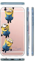 Cute Cartoon Big Eyes Despicable Me Minions Painted Cell Phone Cases for iPhone 5 5s SE 6 6s plus Silicon Gel Hard PC Phone Case