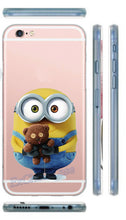 Cute Cartoon Big Eyes Despicable Me Minions Painted Cell Phone Cases for iPhone 5 5s SE 6 6s plus Silicon Gel Hard PC Phone Case