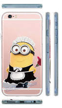 Cute Cartoon Big Eyes Despicable Me Minions Painted Cell Phone Cases for iPhone 5 5s SE 6 6s plus Silicon Gel Hard PC Phone Case