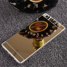 Fashion Gold Mirror Back Soft Case for Huawei P9 Lite P8 Lite iPhone 5s 6 7 Mobile Phone Cases Cover For Huawei P9 Lite Fundas