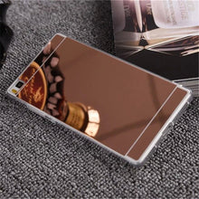 Fashion Gold Mirror Back Soft Case for Huawei P9 Lite P8 Lite iPhone 5s 6 7 Mobile Phone Cases Cover For Huawei P9 Lite Fundas