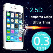 Ultra Thin Tempered Glass Screen Protector Case For iPhone 4 4S 5 5S 5C 6S 6 Plus Cover Phone Cases For Apple iPhone 4S 4 Case