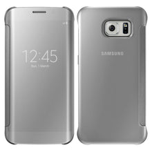 Luxury Mirror Case For Samsung S7 S7edge Clear View Window Flip Hard Back Case Cover For Samsung S6 S6edge Plus Cell Phone Case