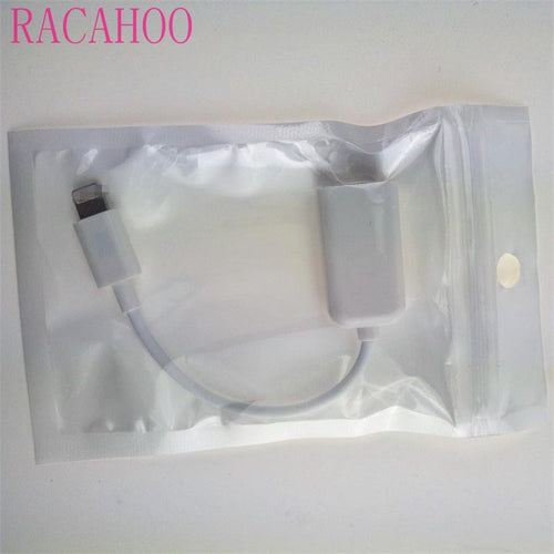 RACAHOO White OTG Adapter Cable for Camera Connection Kit Dock Connector to USB 8pin OTG Cable for iPad Air 2 for ipad 4