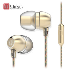 UiiSii HM7 In-ear Headphones Super Bass Stereo Earphone with Microphone Metal 3.5mm for iPhone /Samsung Mobile Phone Go pro MP3